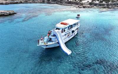 Wycieczka jednodniowa, Wycieczka Rejs na Blue Lagoon poranny z transferem z adresu z Pafos łodzią Blue Diamond